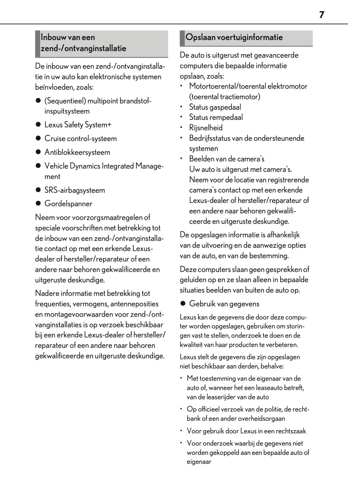 2021-2022 Lexus LC 500 Convertible Owner's Manual | Dutch