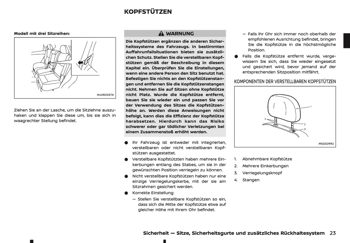 2024-2025 Nissan X-Trail Bedienungsanleitung | Deutsch