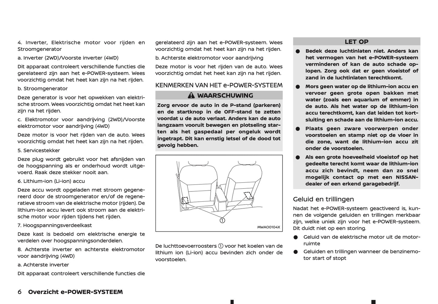 2024-2025 Nissan X-Trail e-Power Owner's Manual | Dutch