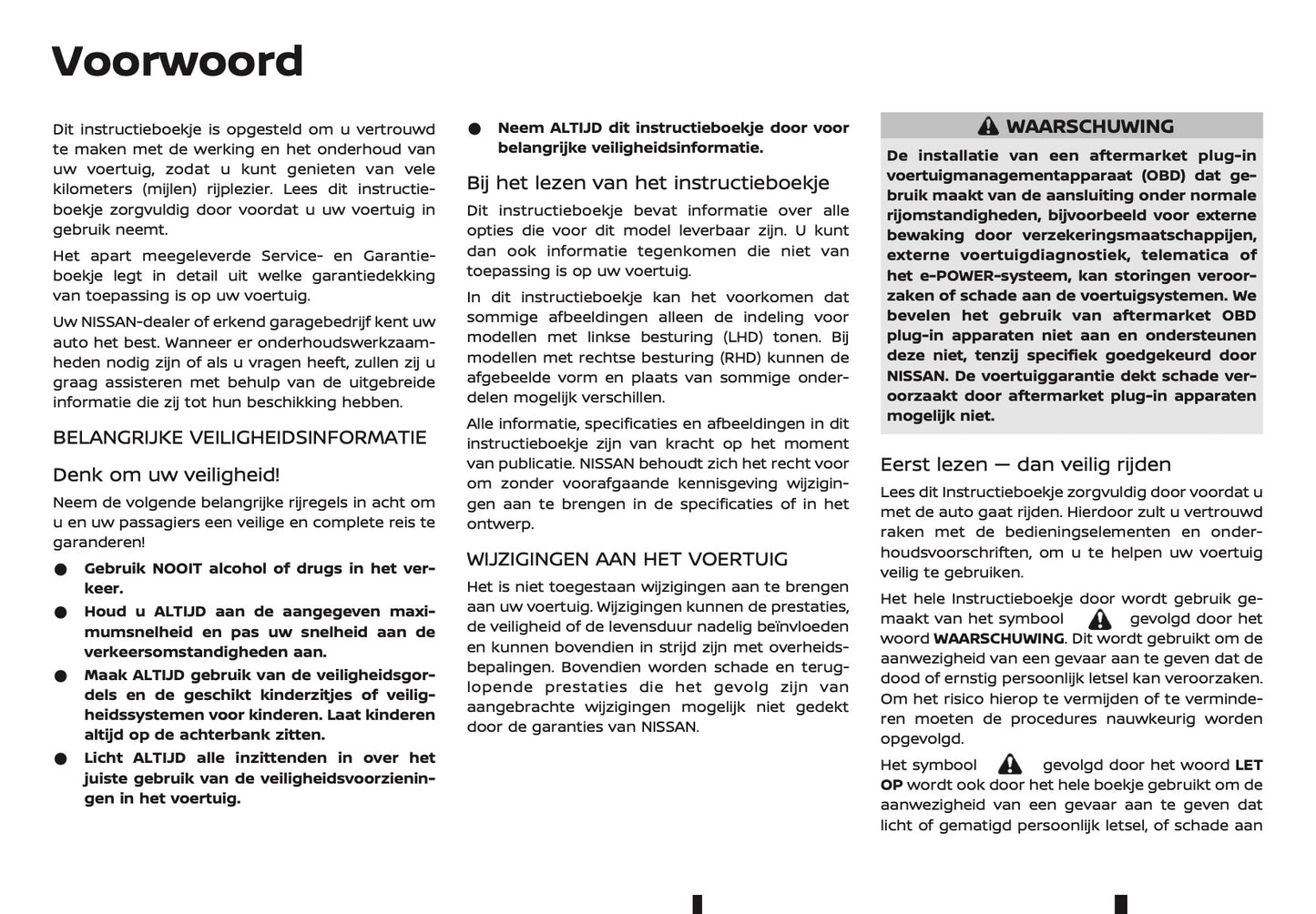 2024-2025 Nissan X-Trail e-Power Owner's Manual | Dutch