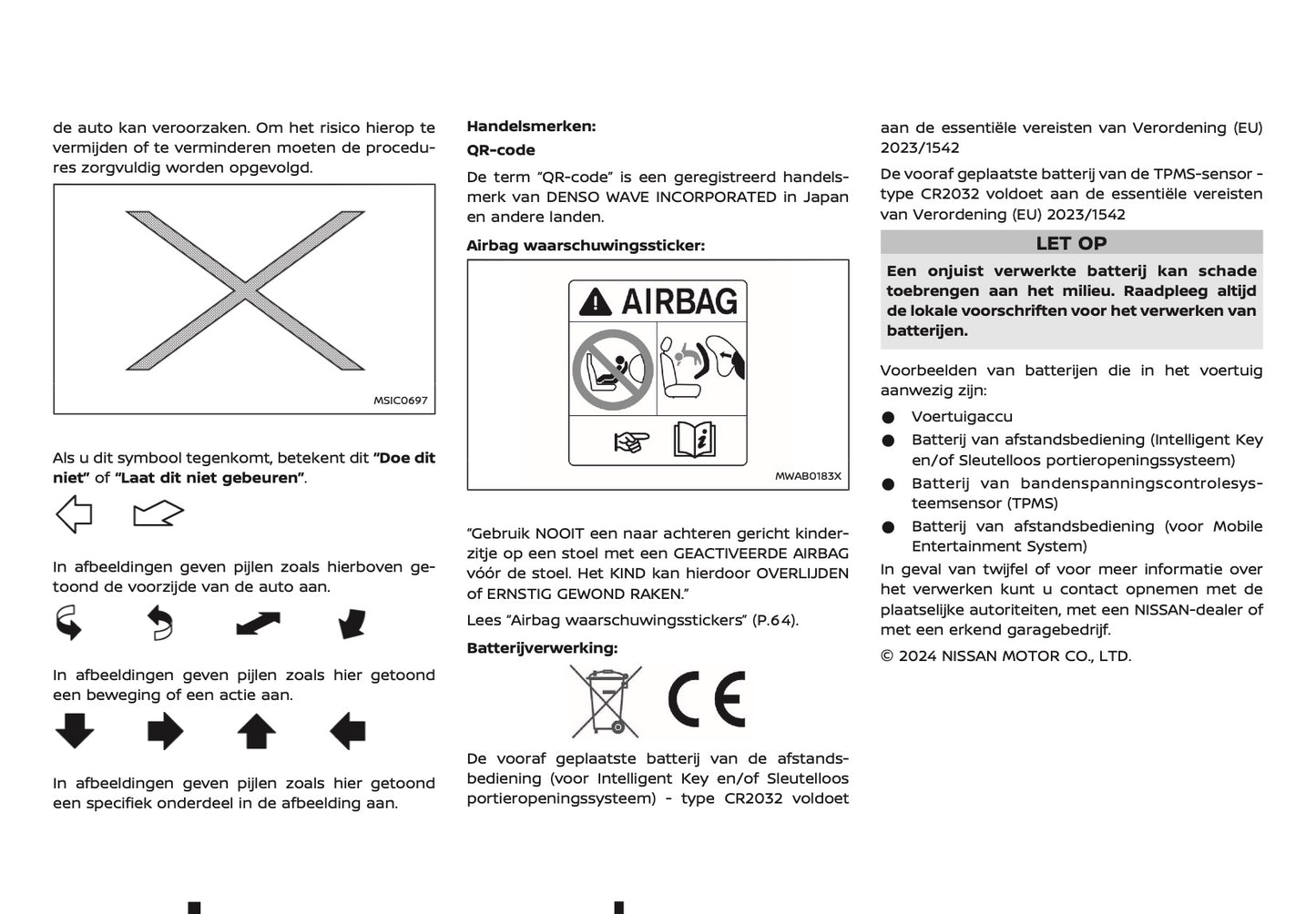 2024-2025 Nissan X-Trail e-Power Owner's Manual | Dutch