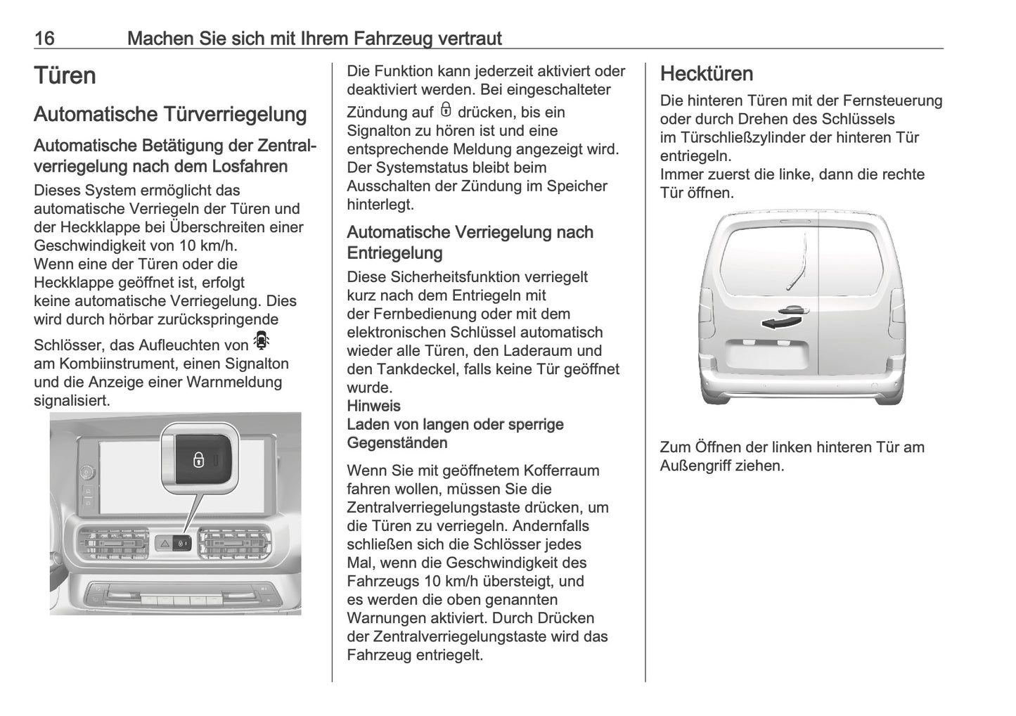 2025 Opel Combo Bedienungsanleitung | Deutsch
