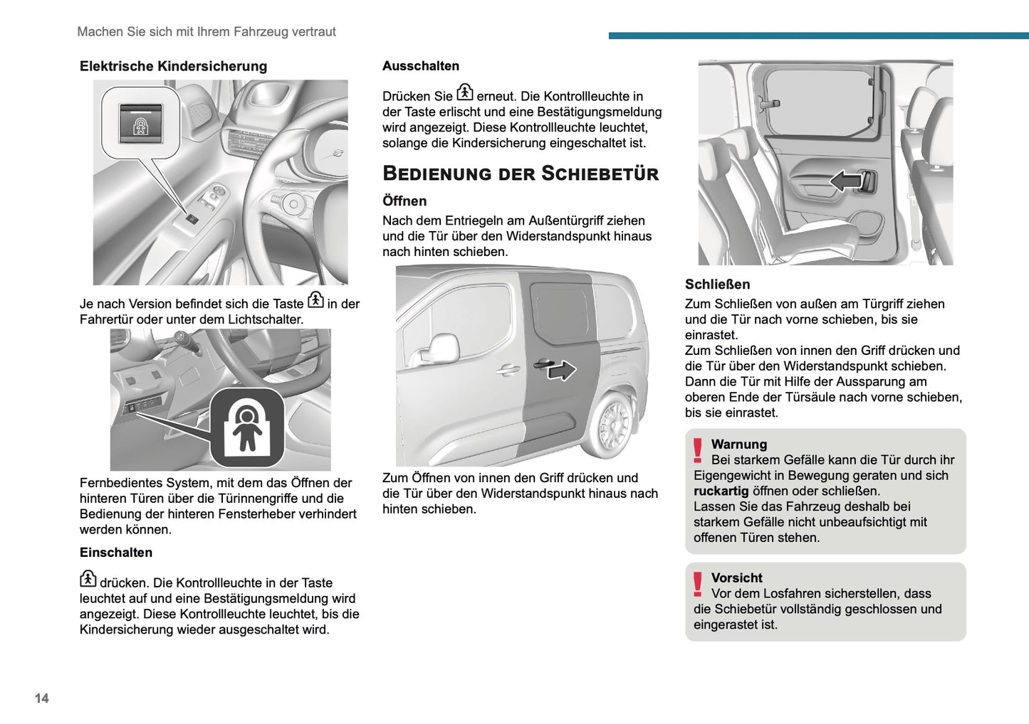 2025 Peugeot Rifter/Partner Bedienungsanleitung | Deutsch