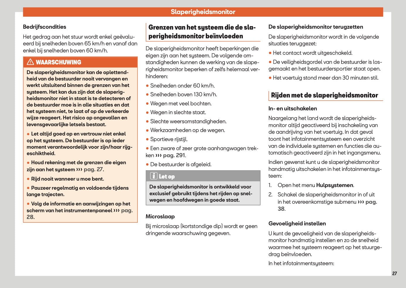 2025 Seat Ateca Owner's Manual | Dutch