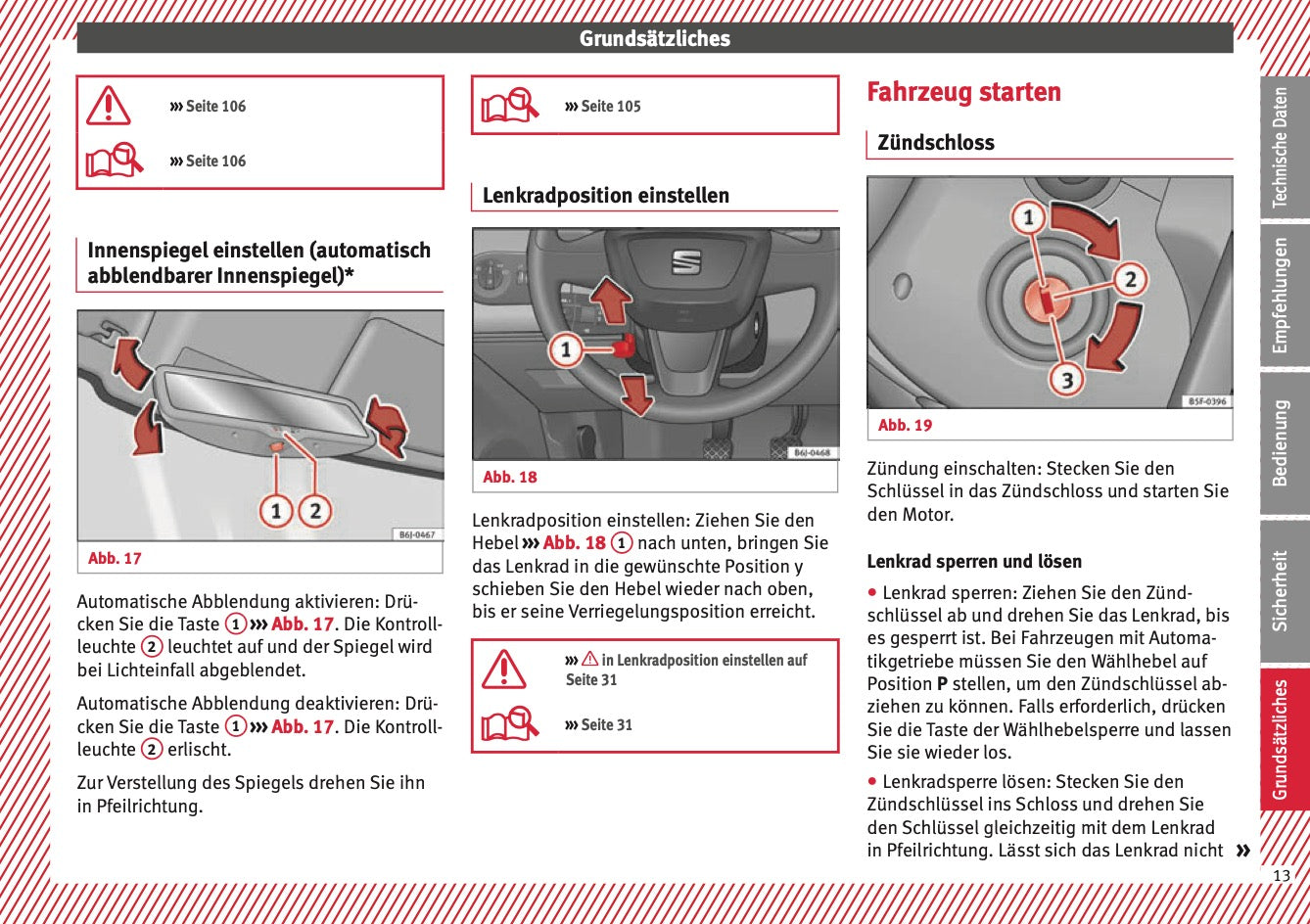 2015 Seat Ibiza Bedienungsanleitung | Deutsch