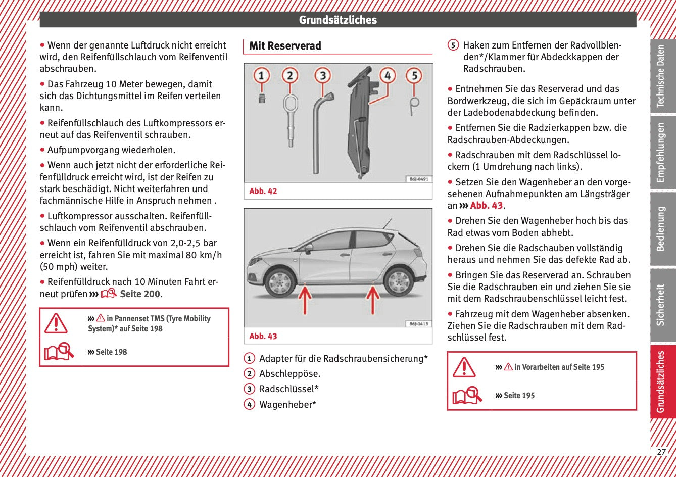 2015 Seat Ibiza Bedienungsanleitung | Deutsch