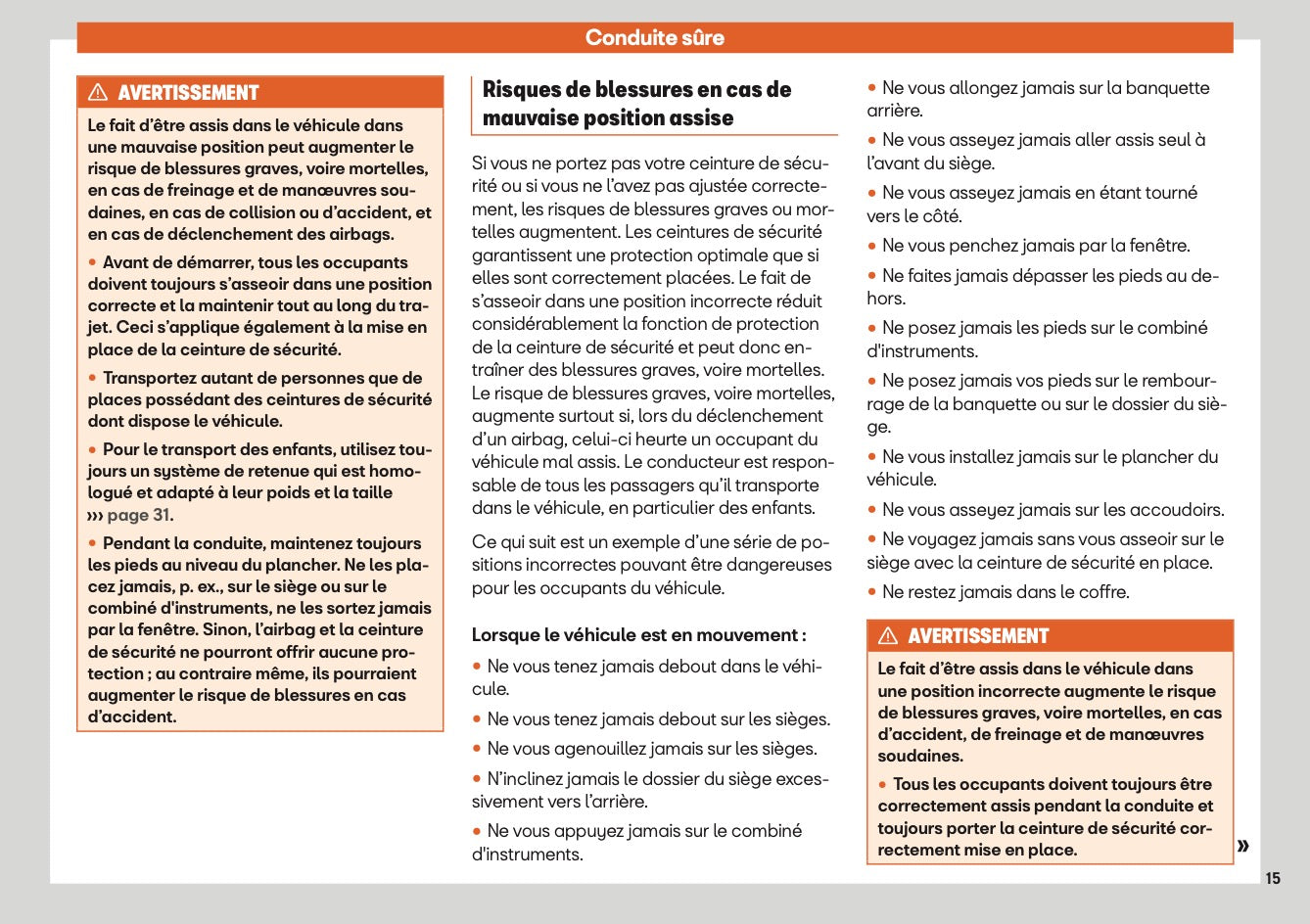 2022 Seat Ibiza Owner's Manual | French