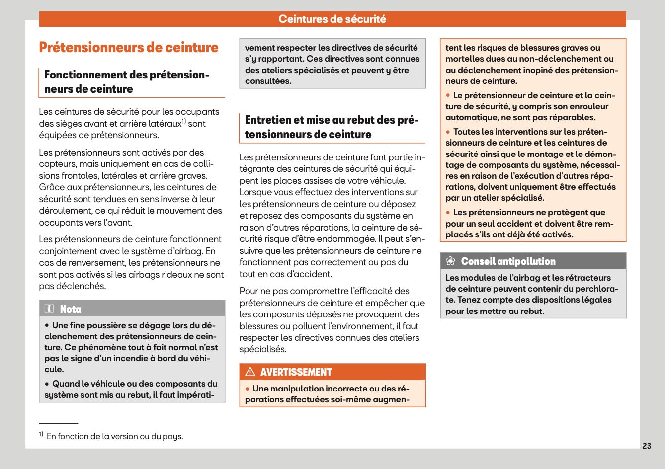 2022 Seat Ibiza Owner's Manual | French