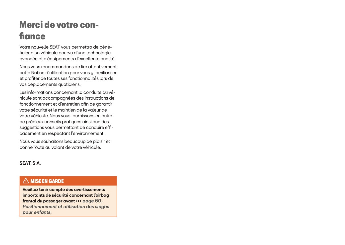 2025 Seat Ibiza Owner's Manual | French