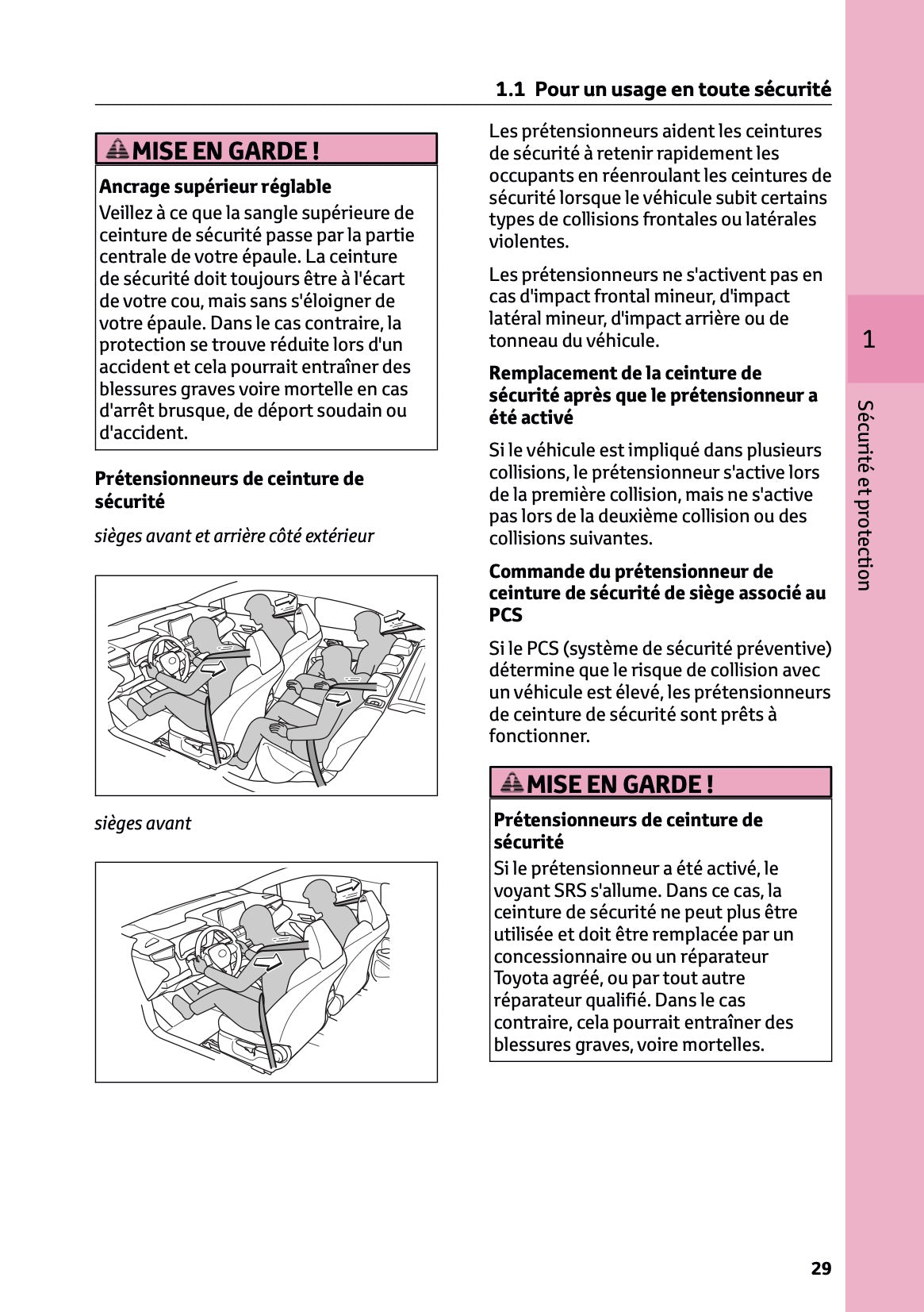 2025 Toyota Corolla Hybrid Hatchback/Touring Sports Owner's Manual | French