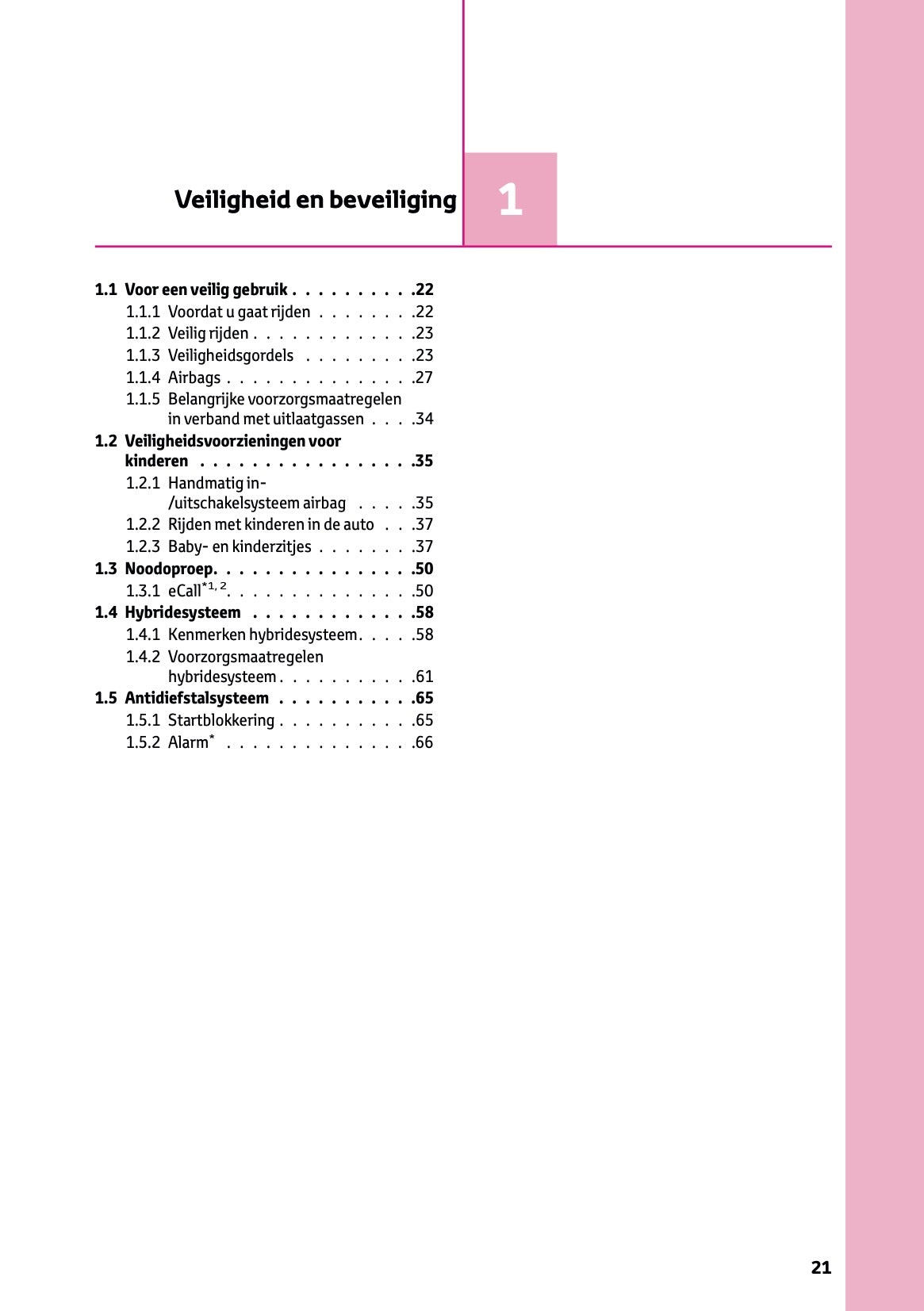 2024-2025 Toyota Highlander Hybrid Owner's Manual | Dutch