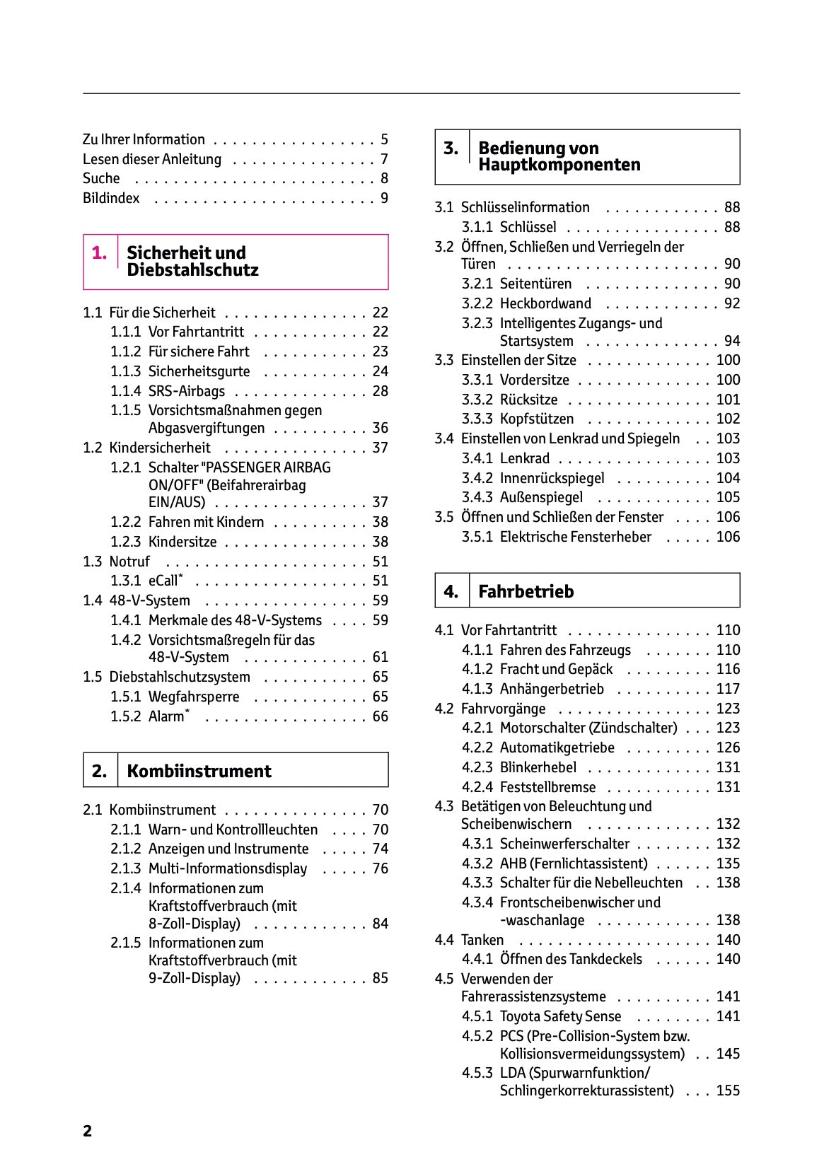 2024-2025 Toyota Hilux 48V Bedienungsanleitung | Deutsch