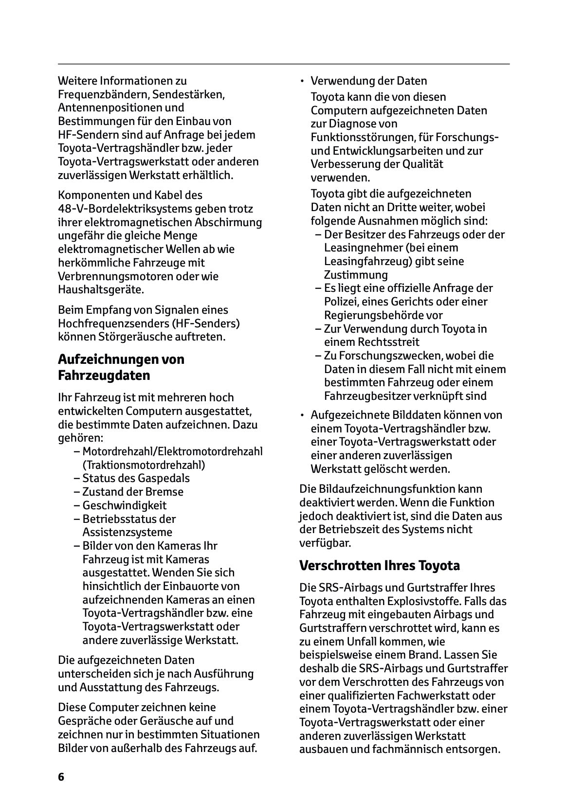 2024-2025 Toyota Hilux 48V Bedienungsanleitung | Deutsch