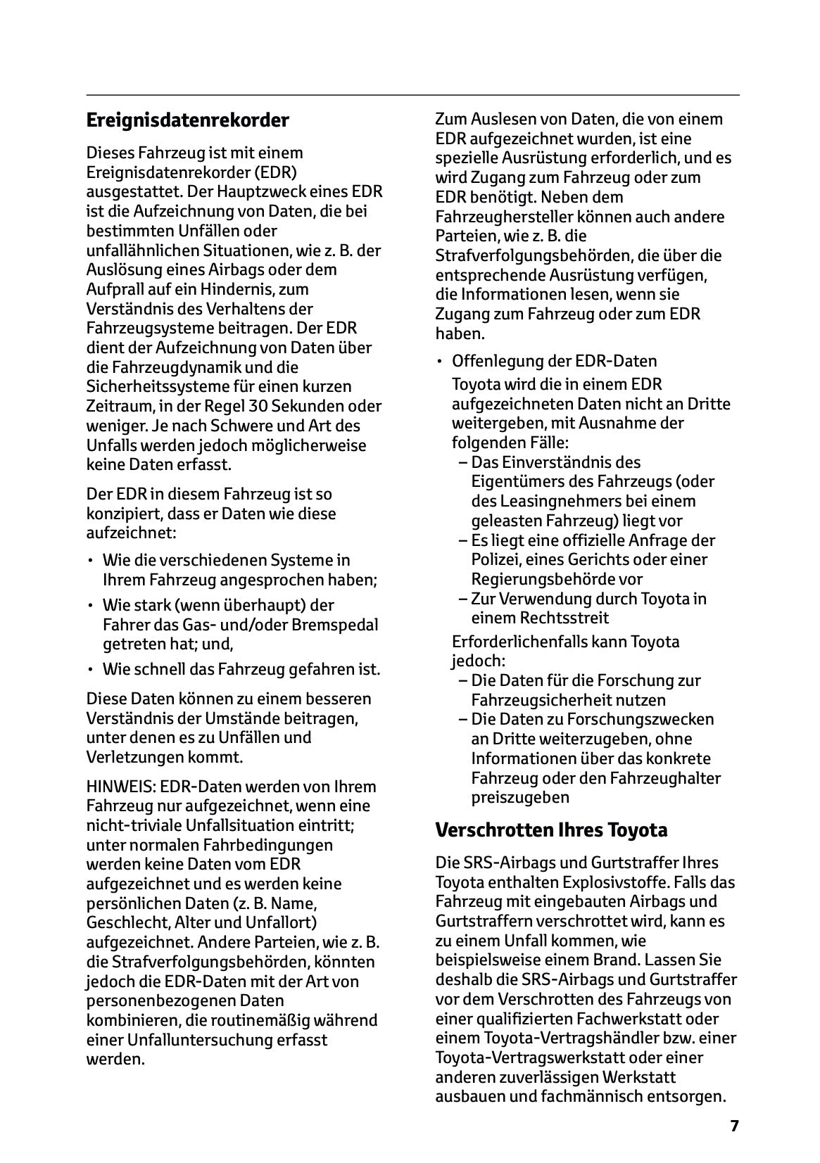 2025 Toyota Yaris Hybrid Bedienungsanleitung | Deutsch