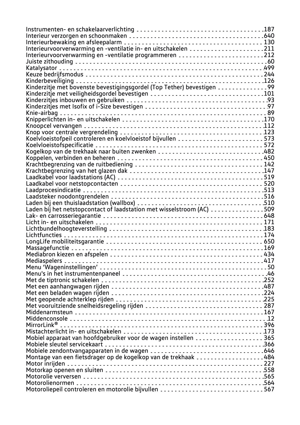 2020 Volkswagen Passat GTE/Passat Variant GTE Owner's Manual | Dutch