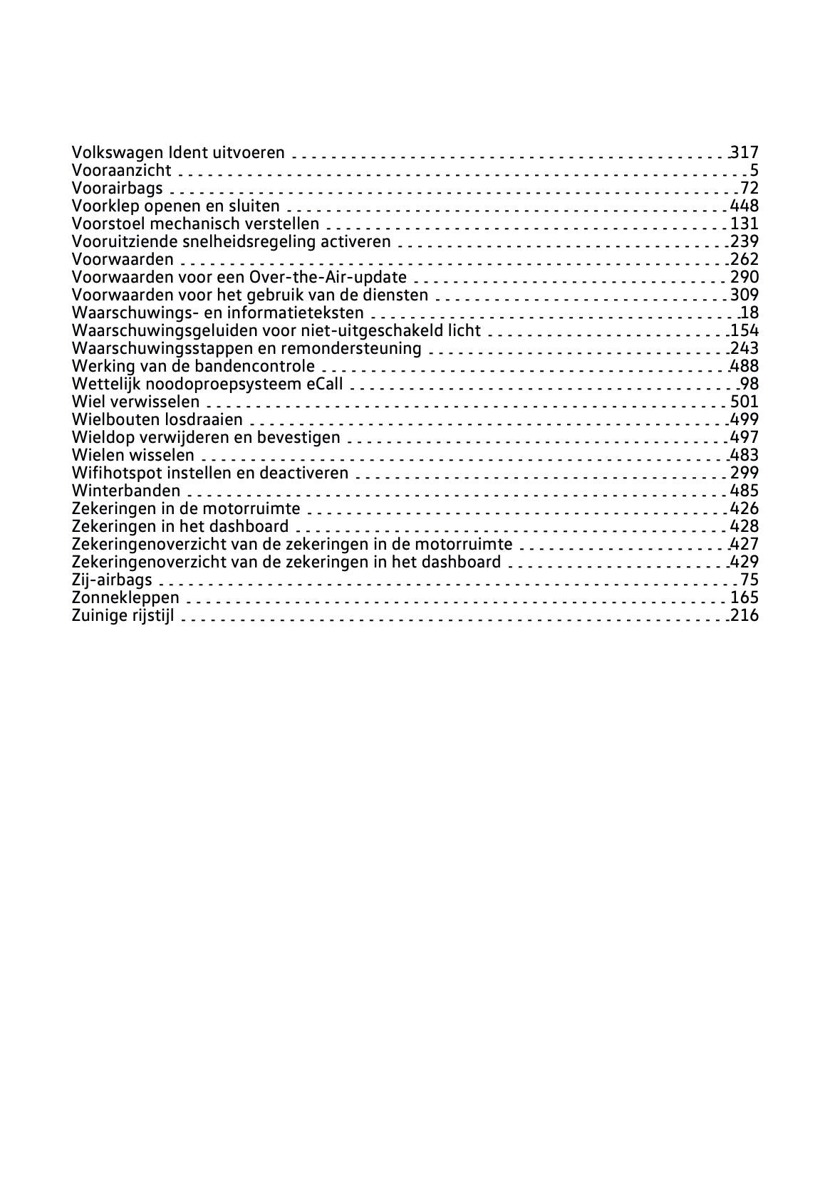 2023 Volkswagen Polo Owner's Manual | Dutch