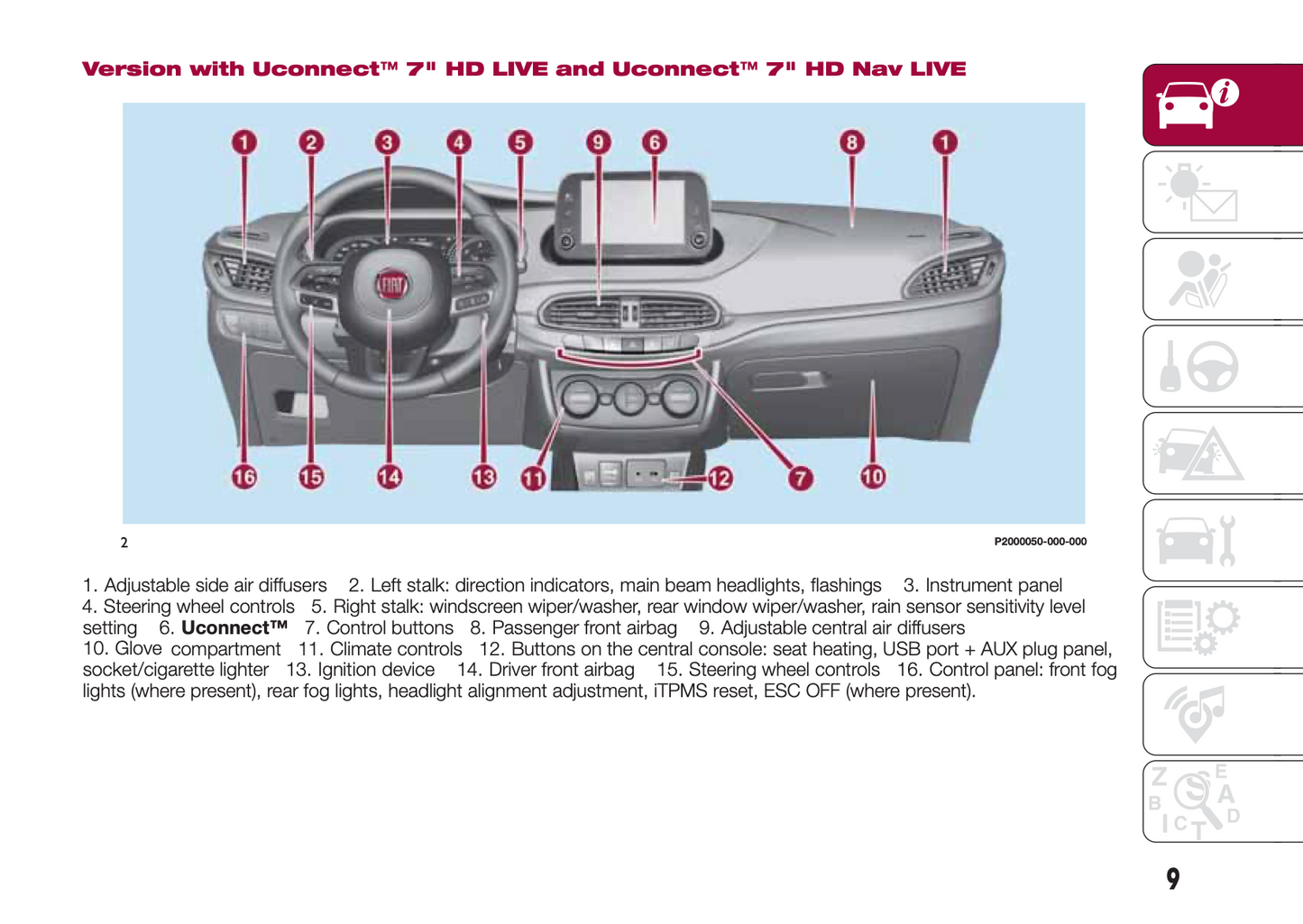 2016-2017 Fiat Tipo 5 Doors/Tipo Station Wagon Owner's Manual | English