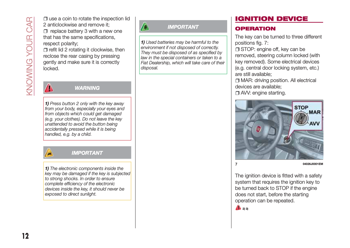 2016-2017 Fiat Tipo 5 Doors/Tipo Station Wagon Owner's Manual | English