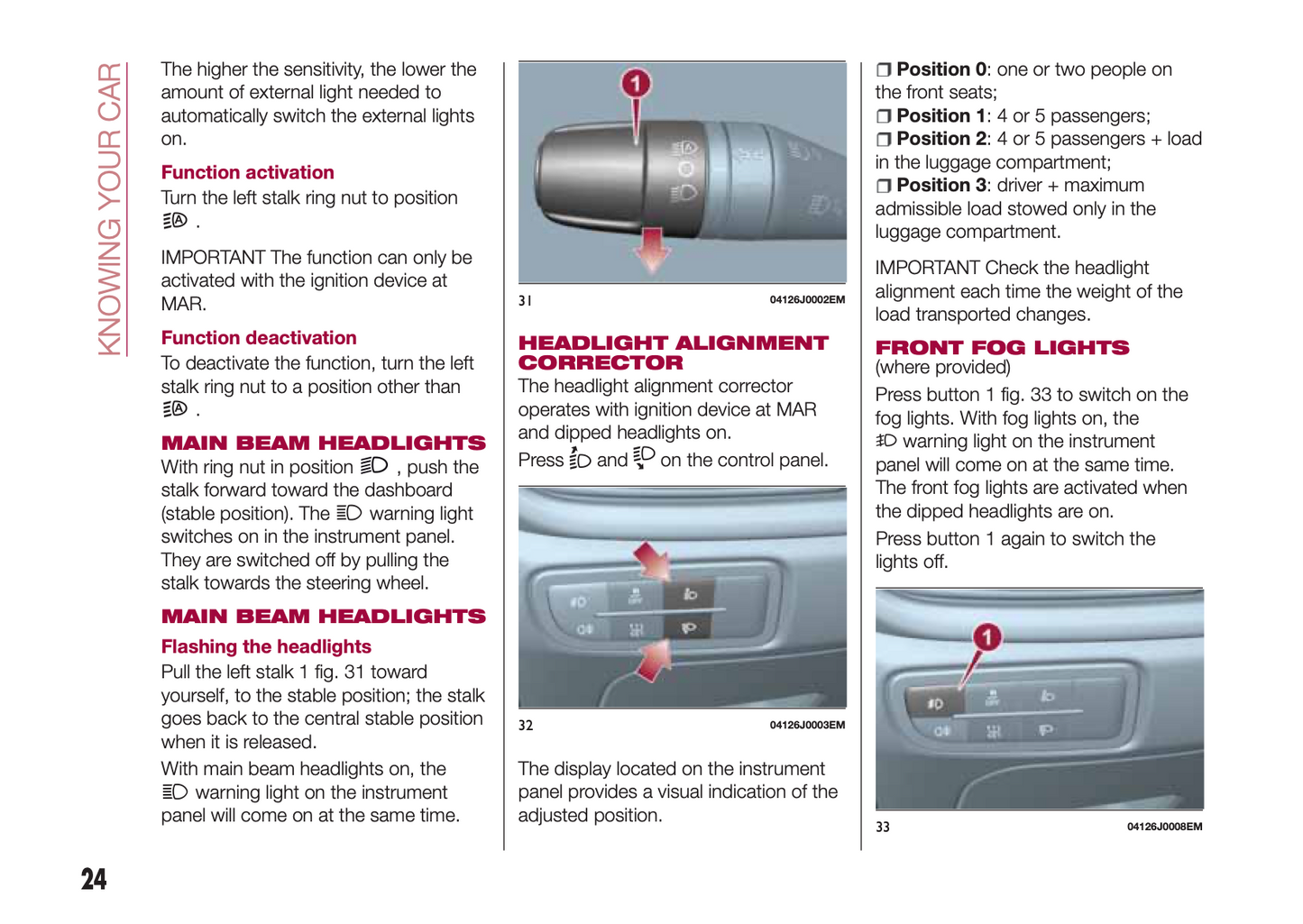 2016-2017 Fiat Tipo 5 Doors/Tipo Station Wagon Owner's Manual | English