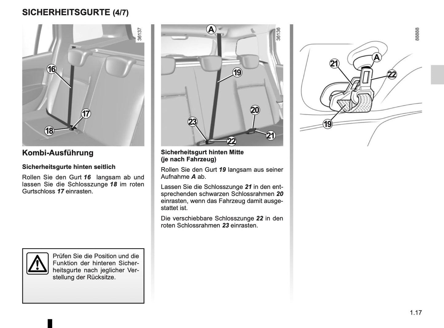 2016-2020 Dacia Sandero Owner's Manual | German