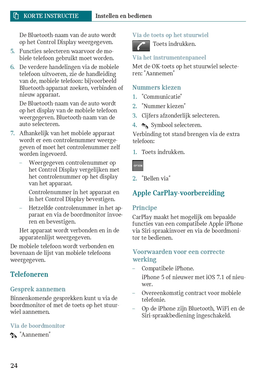 2019 Mini Mini Owner's Manual | Dutch