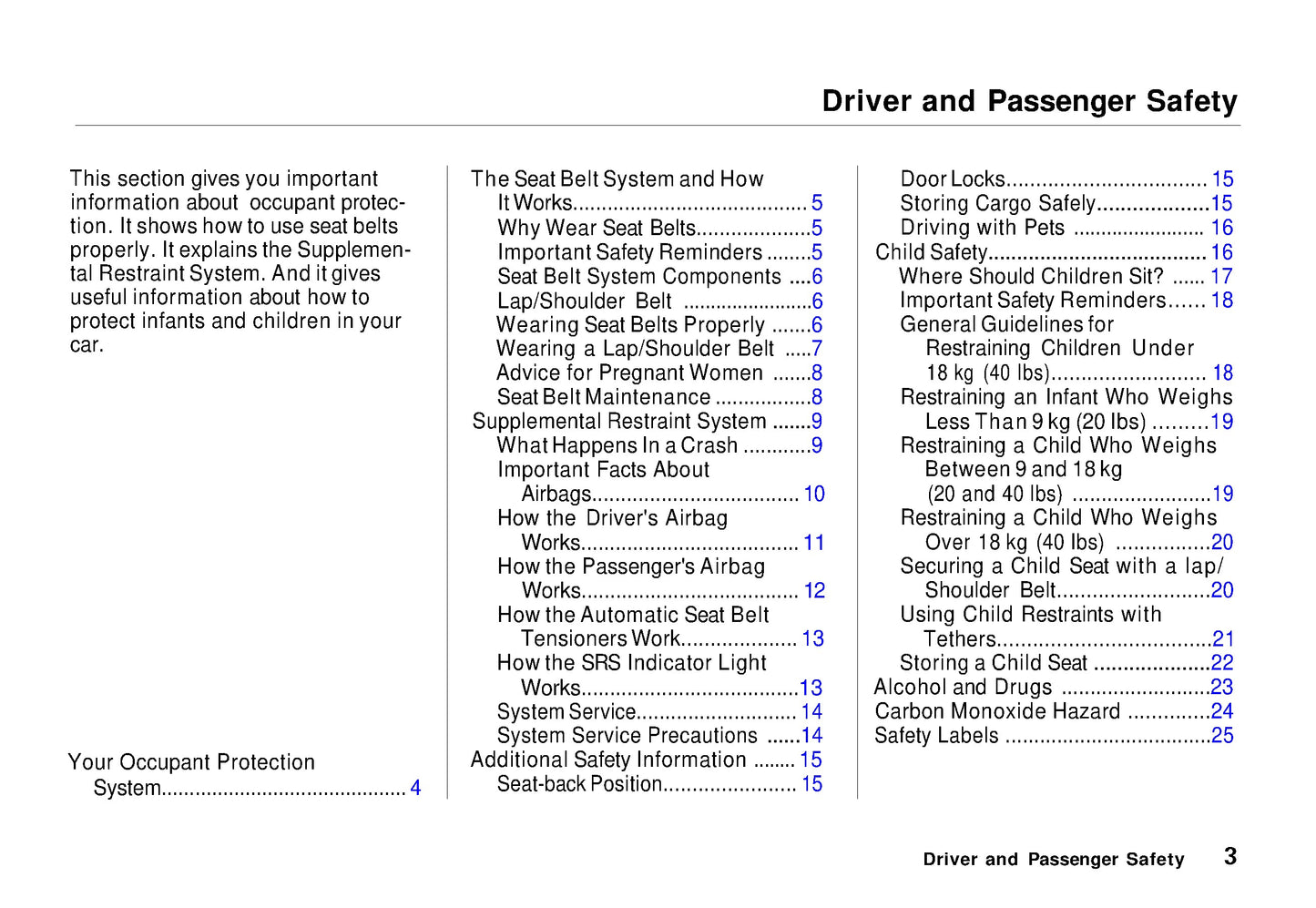 1995 Acura NSX Owner's Manual | English