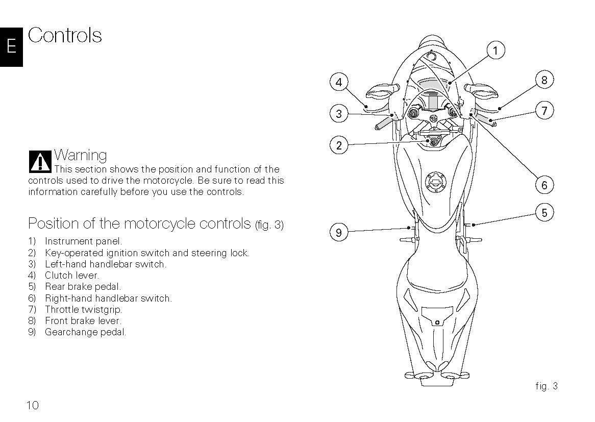 2009 Ducati Superbike Owner's Manual | English