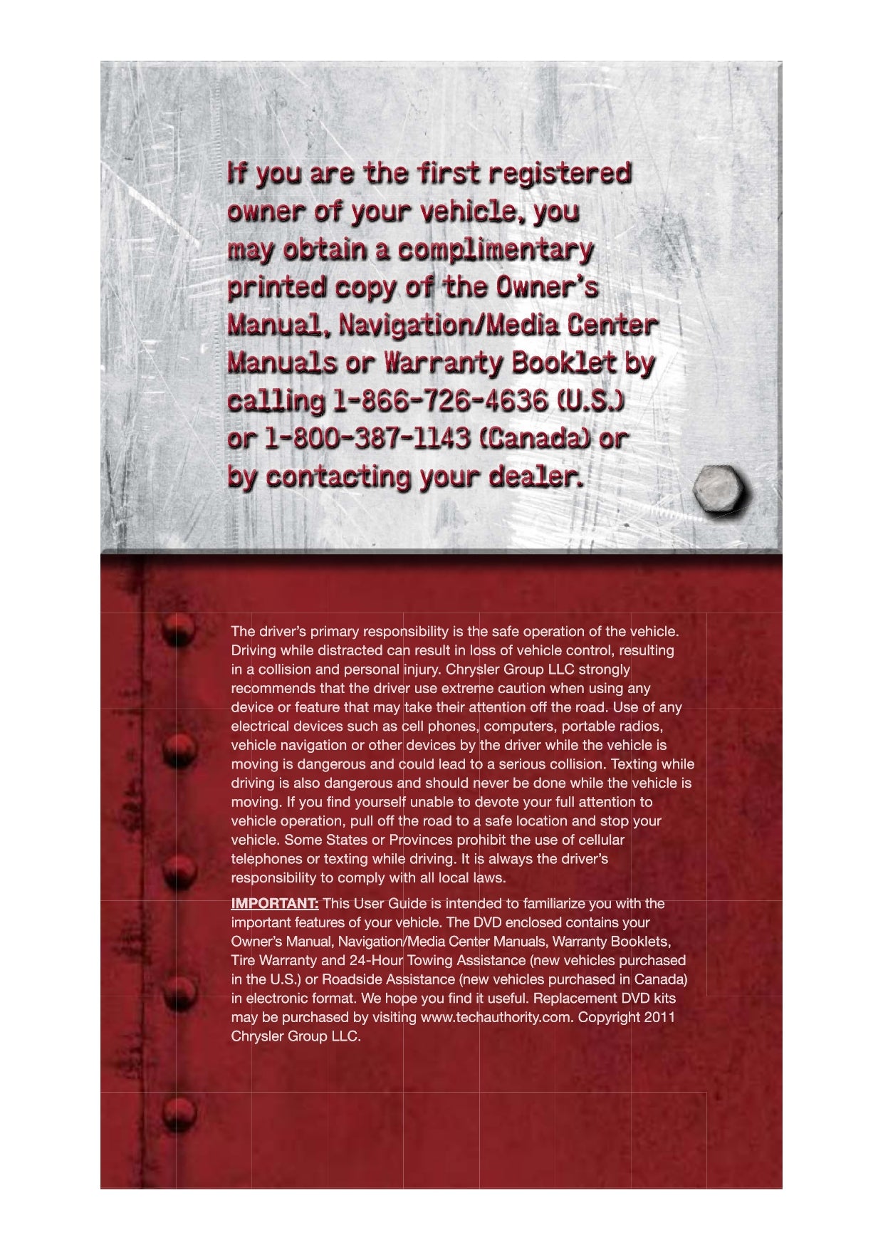 2011 Ram Chassis Cab Owner's Manual | English