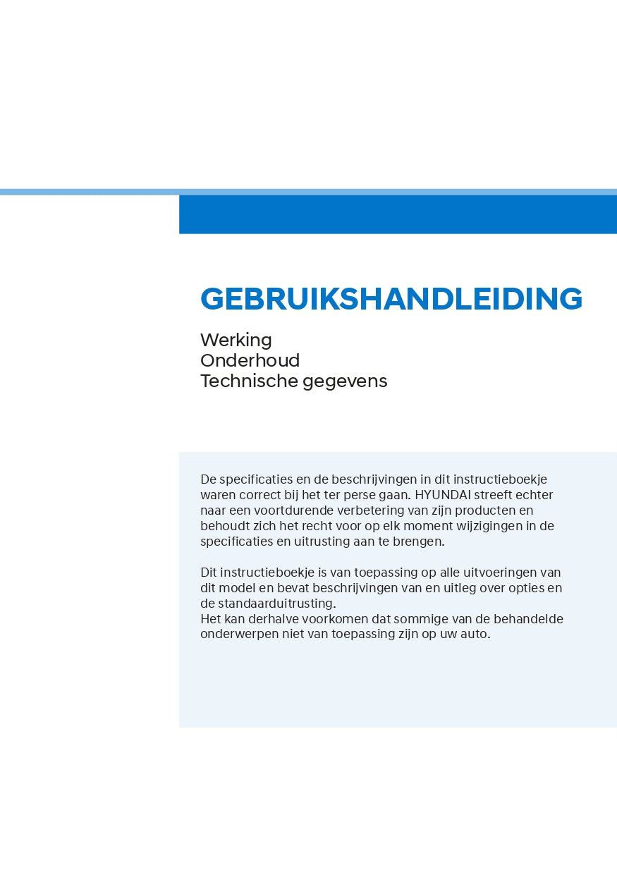 2022 Hyundai Tucson Hybrid/Plug-in Hybrid Bedienungsanleitung | Niederländisch