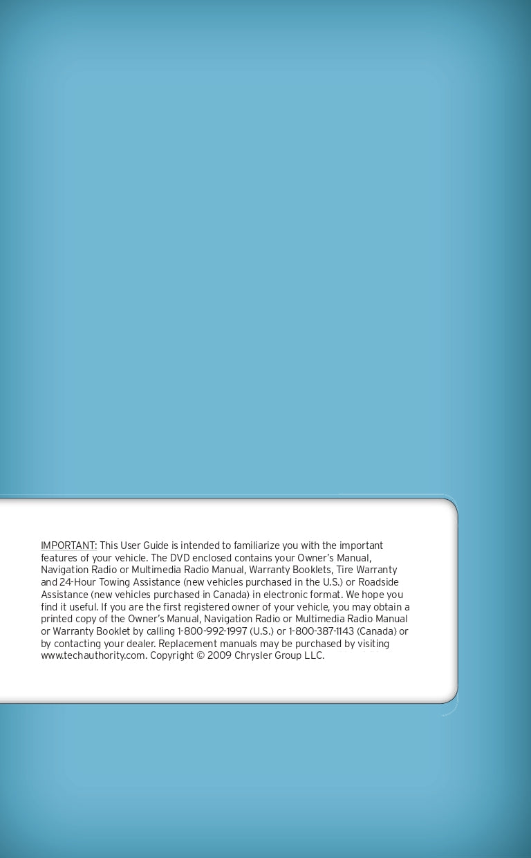 2010 Chrysler Sebring Convertible Owner's Manual | English