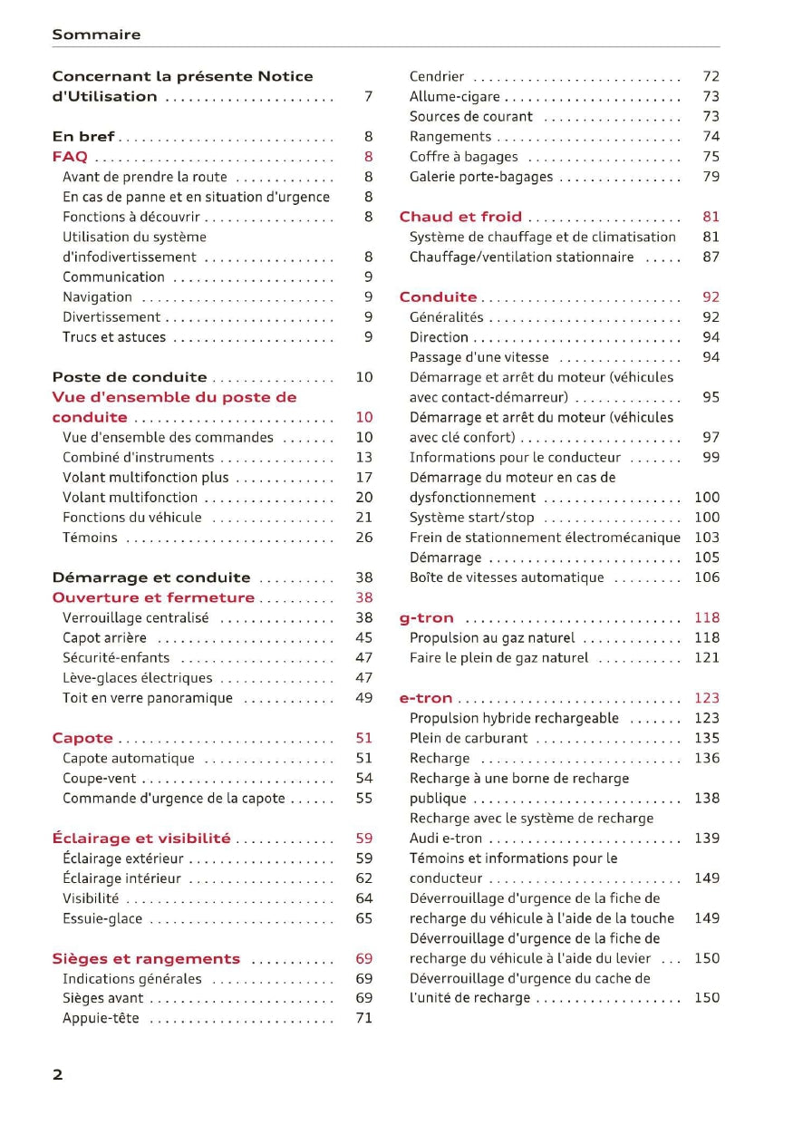 2017 Audi A3/A3 Limousine Owner's Manual | French