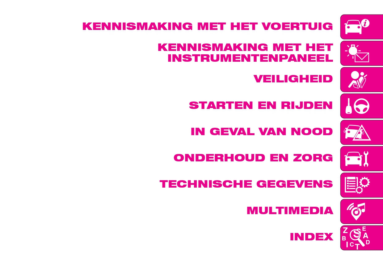2018-2023 Abarth 124 Spider Owner's Manual | Dutch