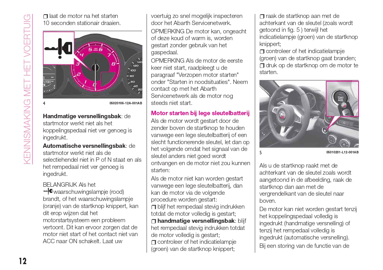 2018-2023 Abarth 124 Spider Owner's Manual | Dutch