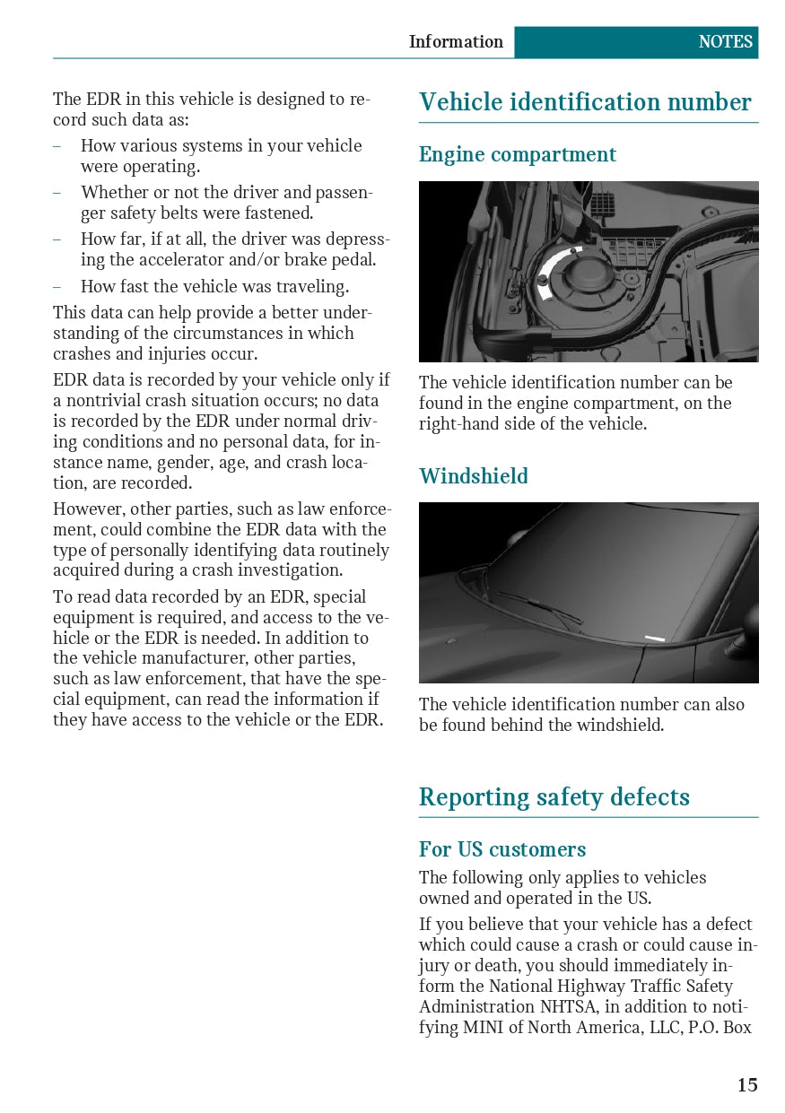 2018 Mini Mini Hardtop 2 Door/Mini Hardtop 4 Door Owner's Manual | English