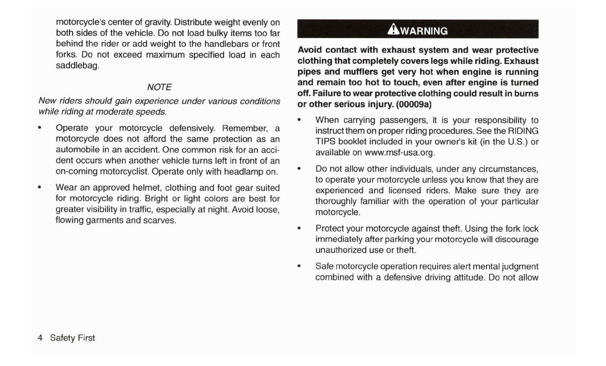2016 Harley-Davidson FXSE Owner's Manual | English