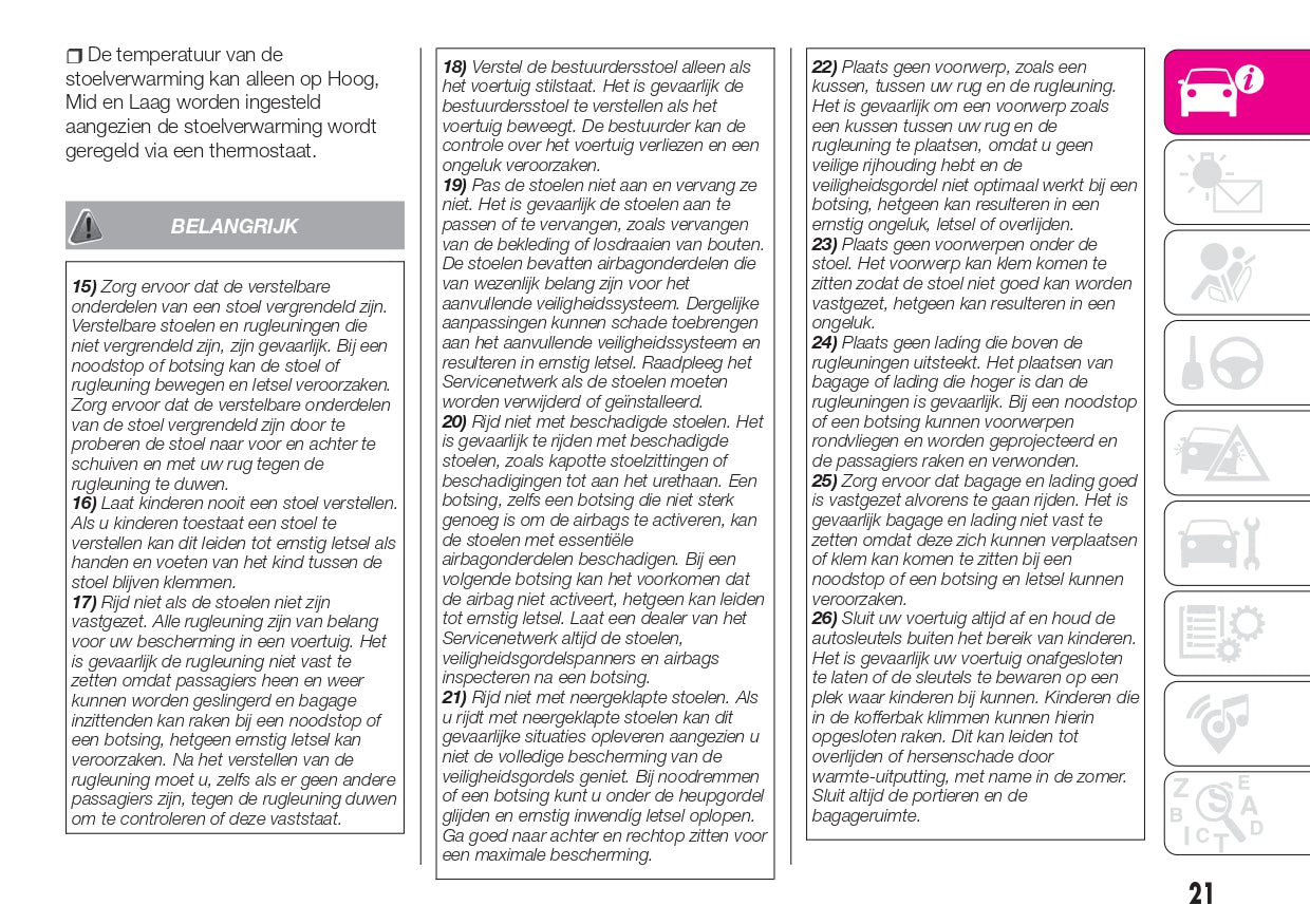2018-2023 Abarth 124 Spider Owner's Manual | Dutch