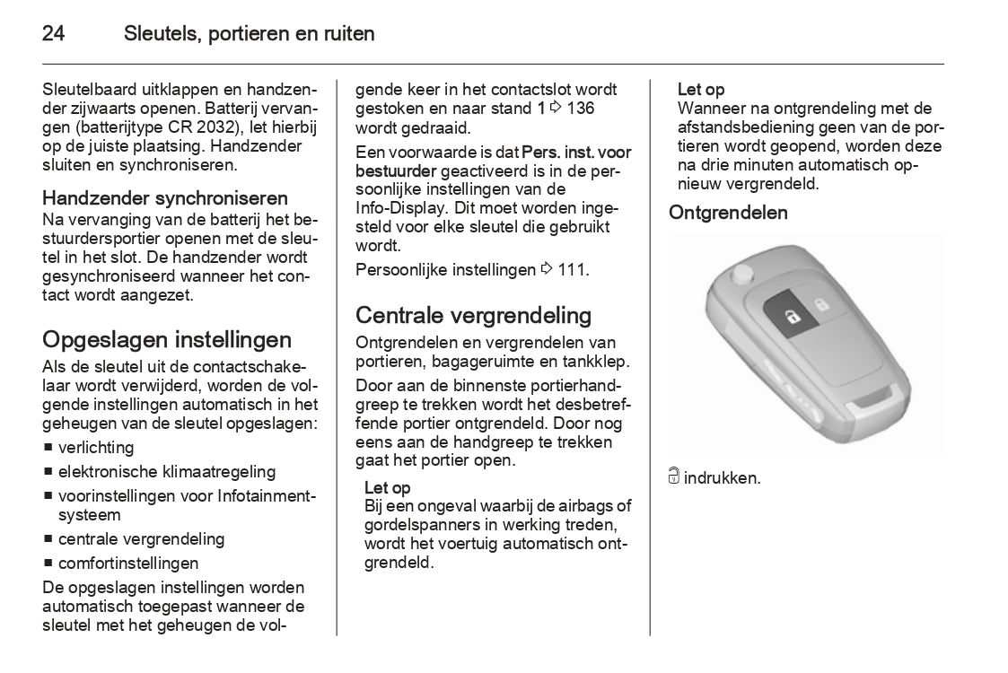 2015 Opel Corsa Bedienungsanleitung | Niederländisch