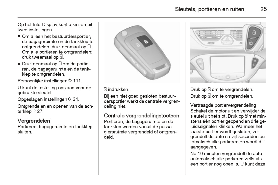 2015 Opel Corsa Bedienungsanleitung | Niederländisch