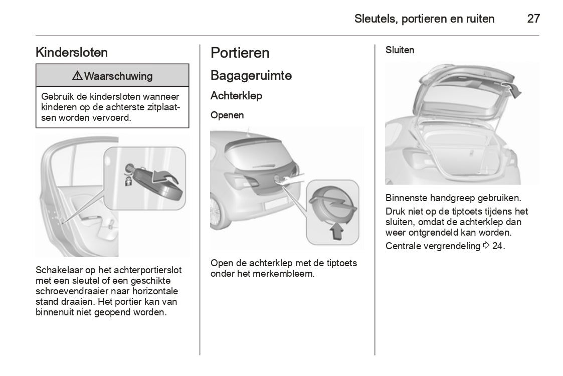 2015 Opel Corsa Bedienungsanleitung | Niederländisch