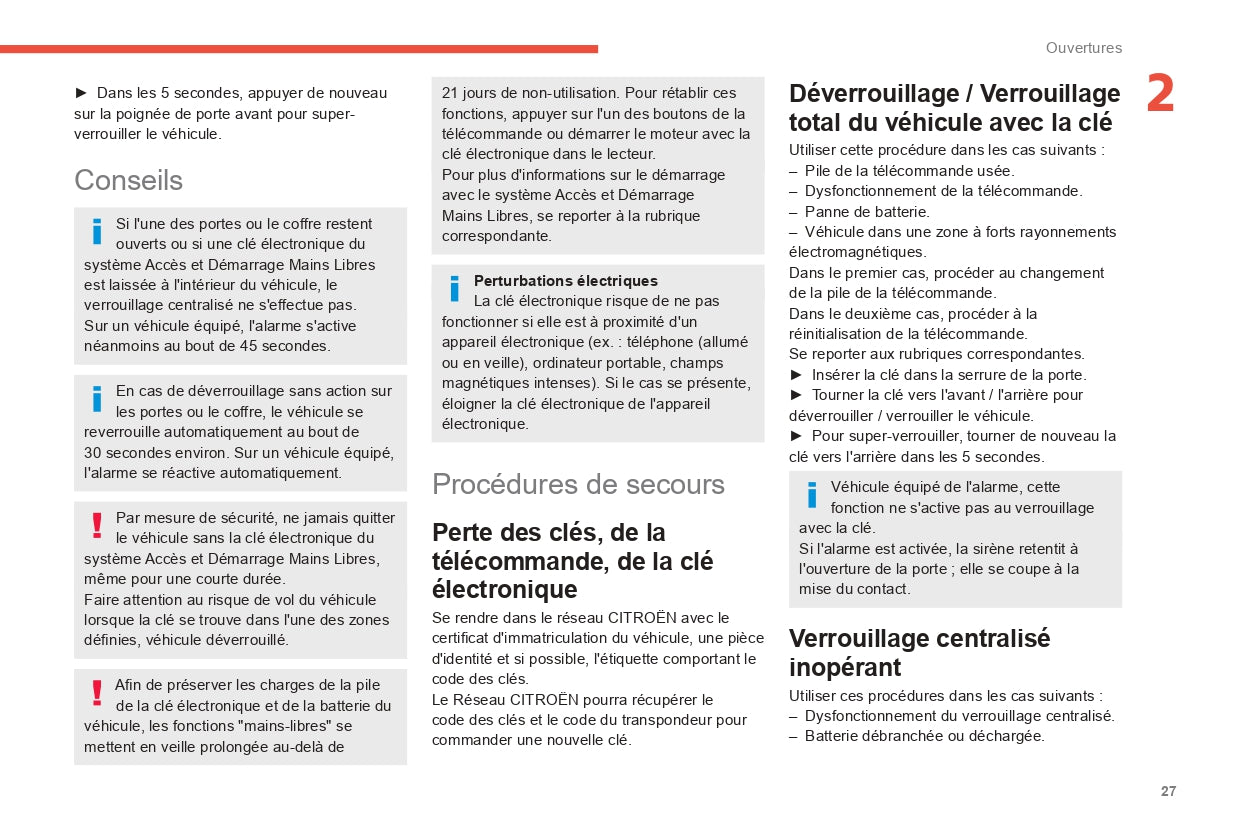 2022-2024 Citroën C3 Bedienungsanleitung | Französisch