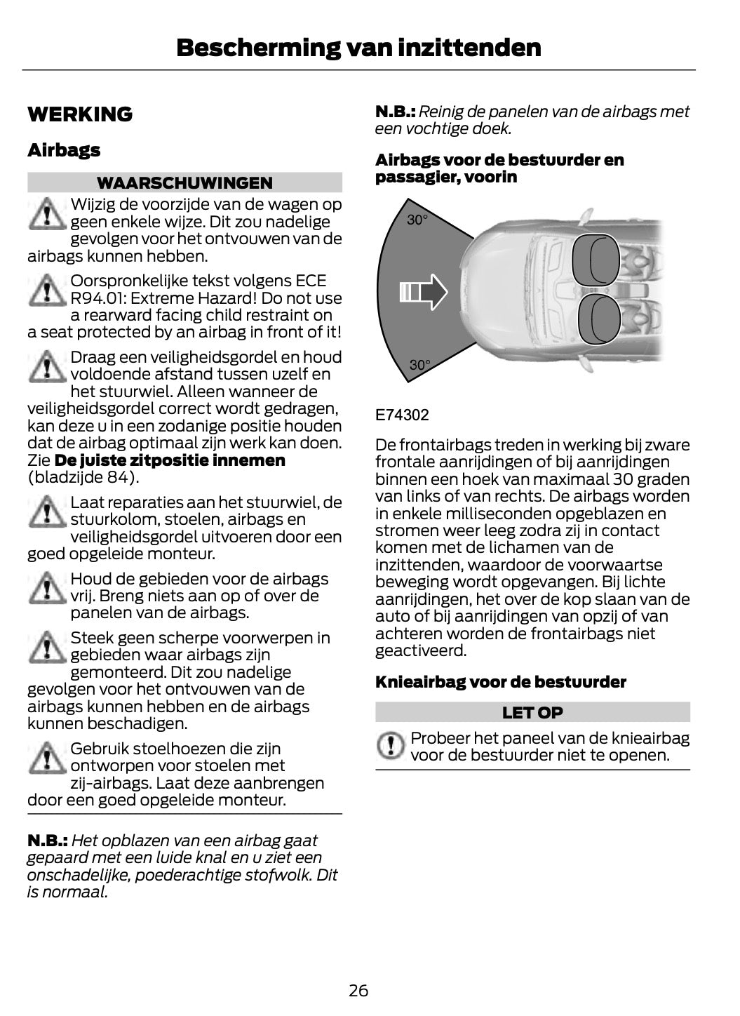 2011-2012 Ford Fiesta Owner's Manual | Dutch