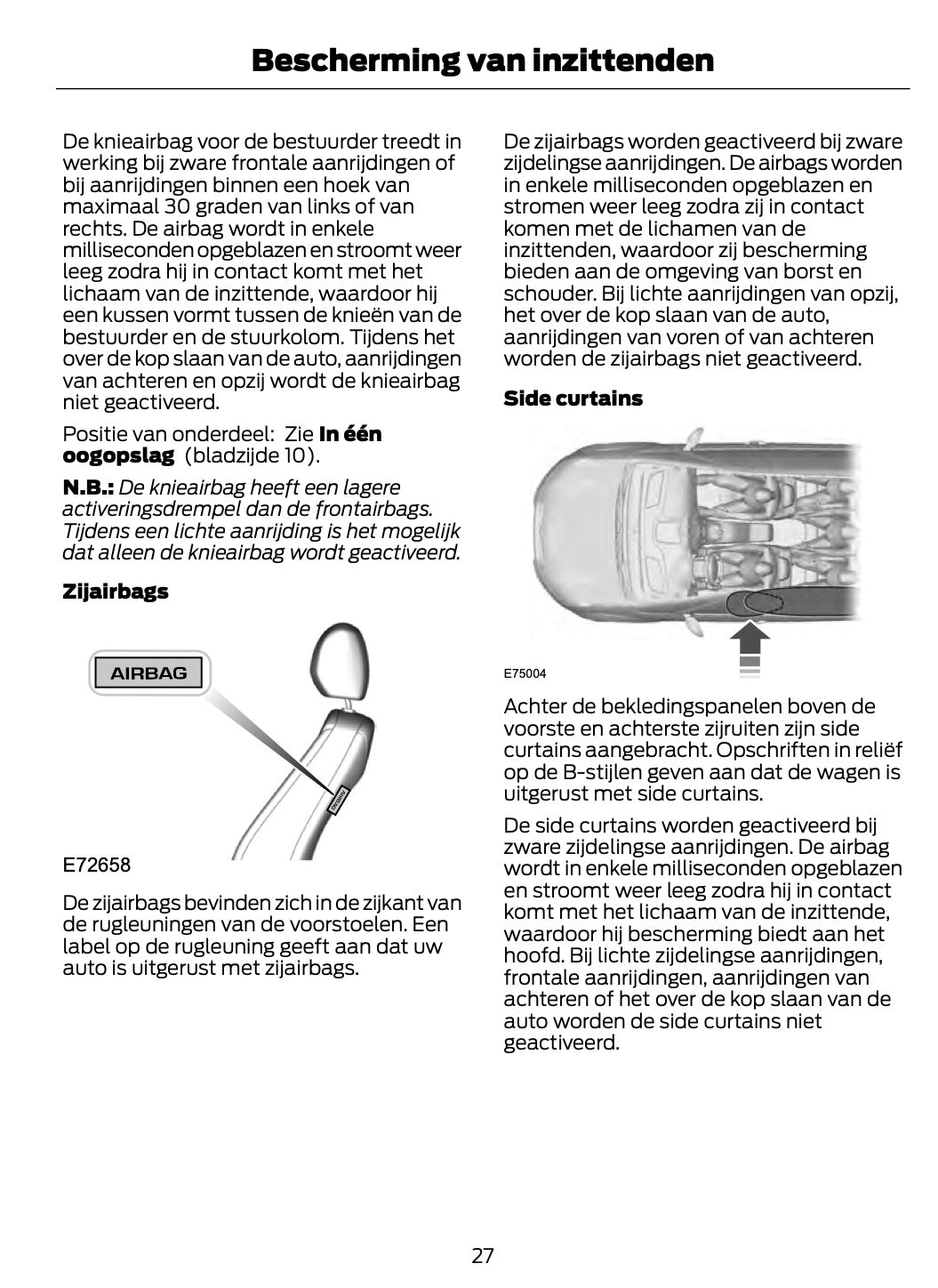 2011-2012 Ford Fiesta Owner's Manual | Dutch