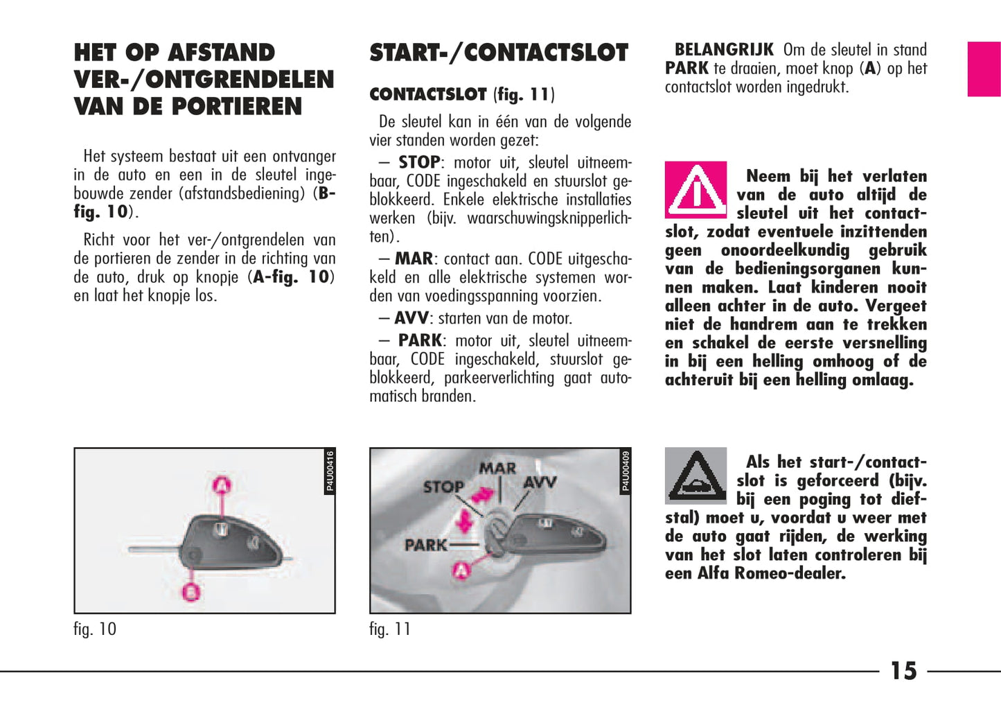 1997-2003 Alfa Romeo 156 Bedienungsanleitung | Niederländisch