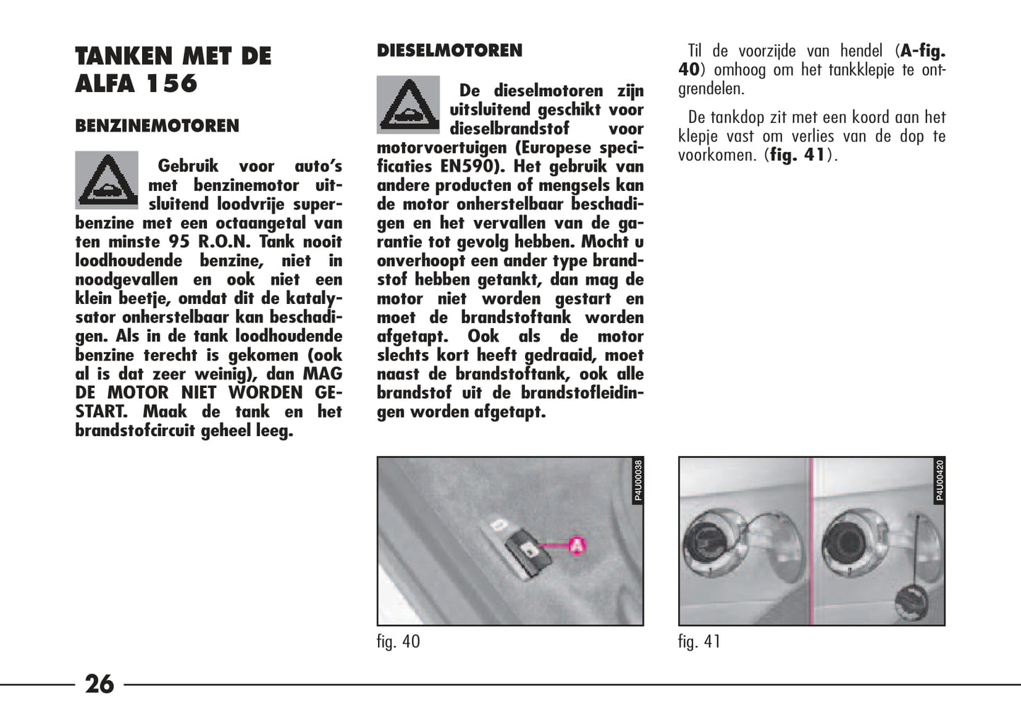 1997-2003 Alfa Romeo 156 Bedienungsanleitung | Niederländisch