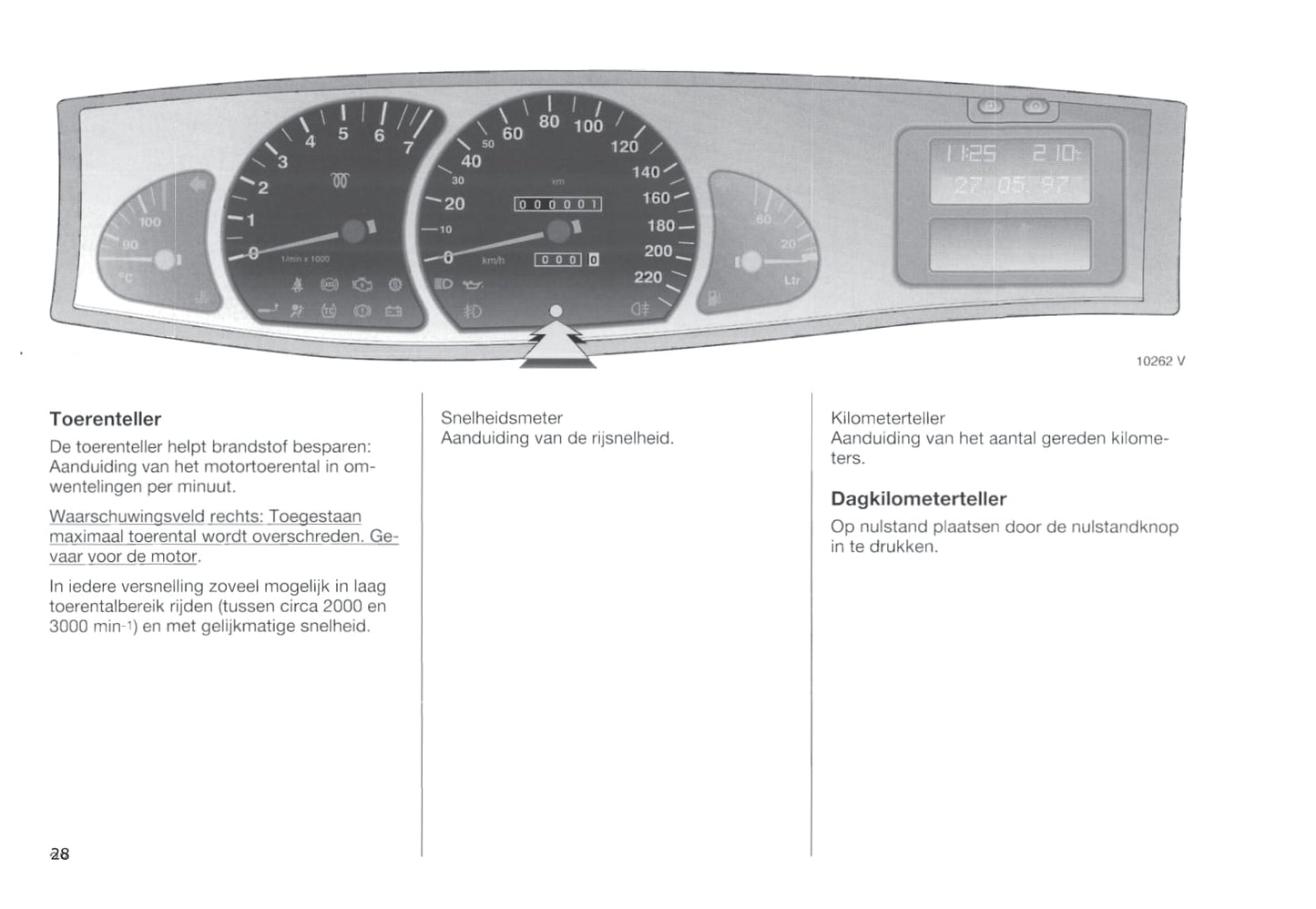 1994-1999 Opel Omega Owner's Manual | Dutch