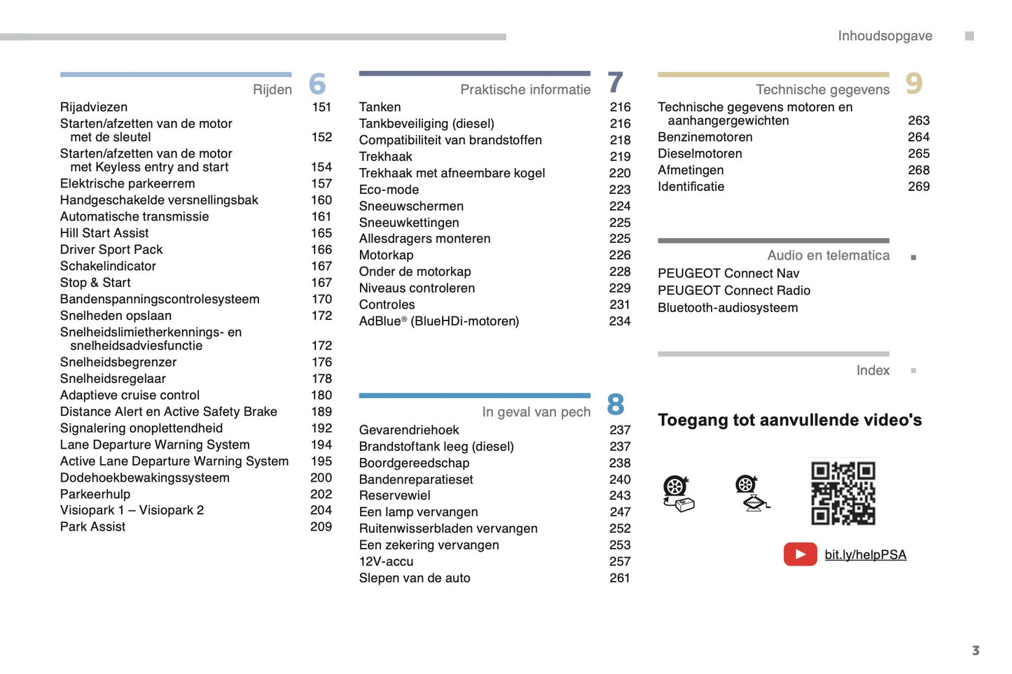 2017-2019 Peugeot 3008 Owner's Manual | Dutch