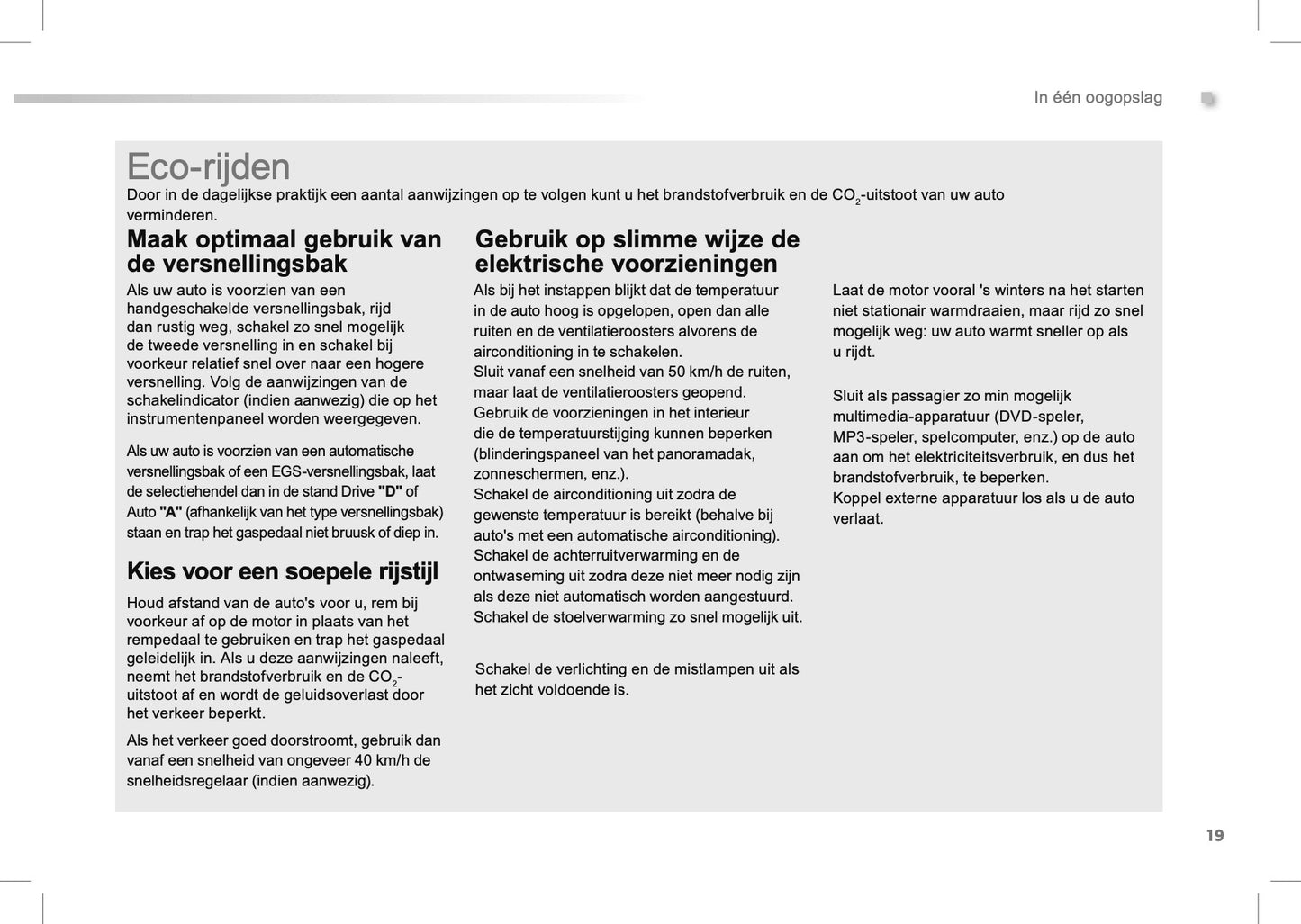 2012-2013 Peugeot 208 Owner's Manual | Dutch