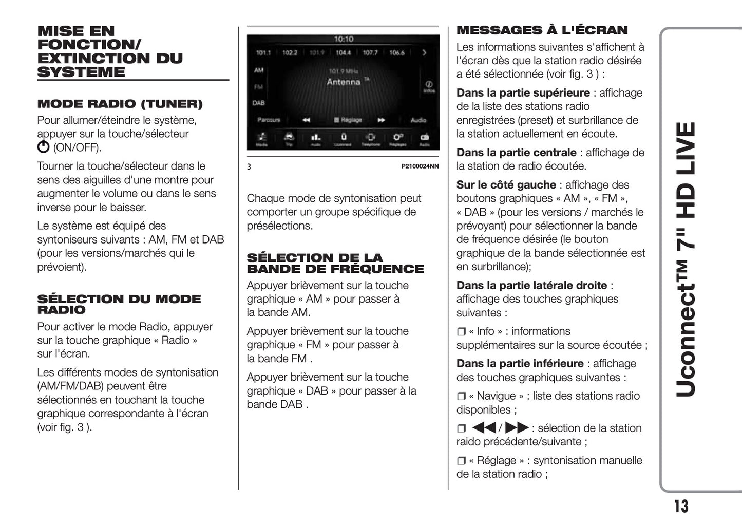 Fiat Tipo Uconnect HD Nav Libertto Uso Manutenzione 2016 - 2018