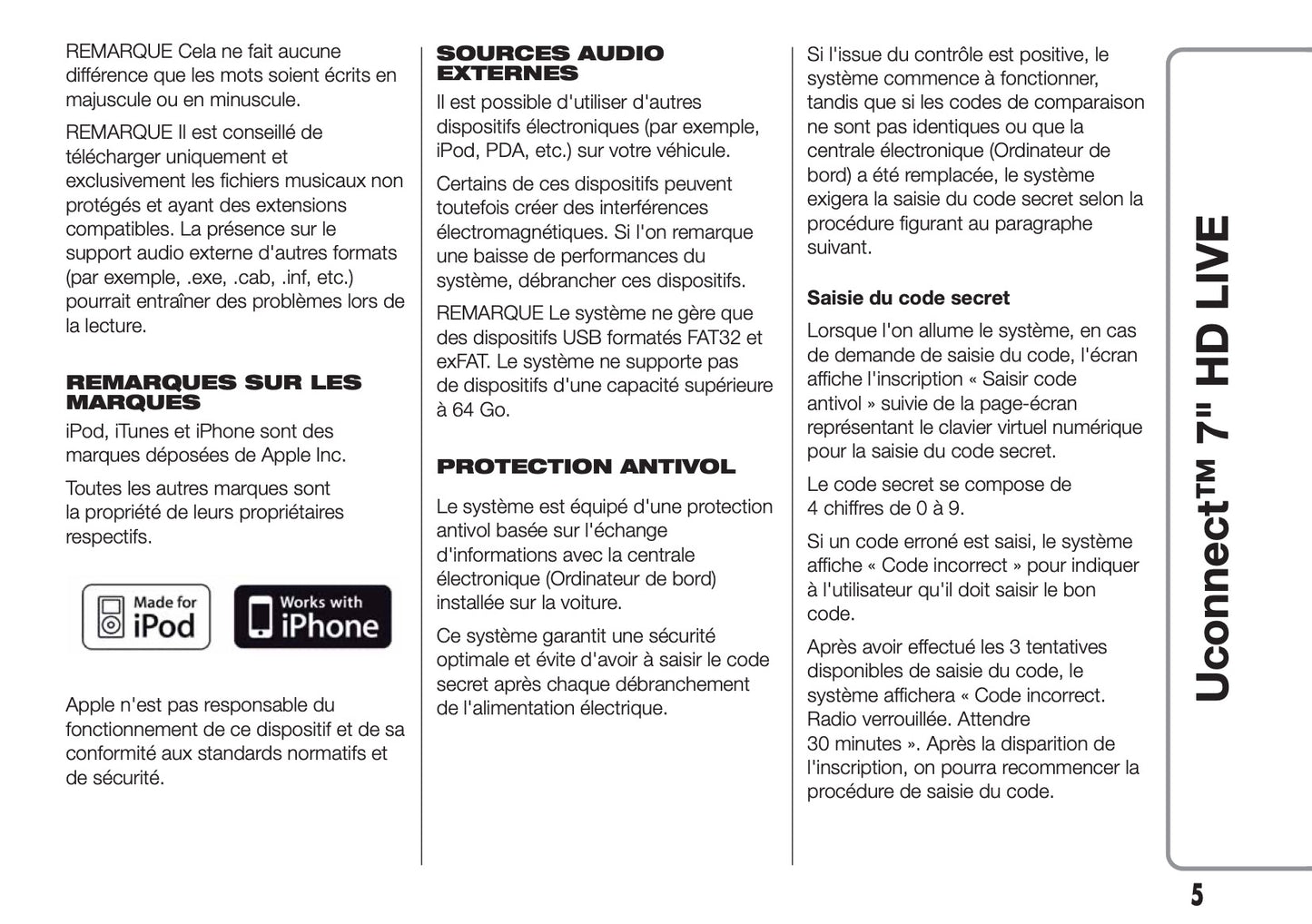 Fiat Tipo Uconnect HD Nav Libertto Uso Manutenzione 2016 - 2018