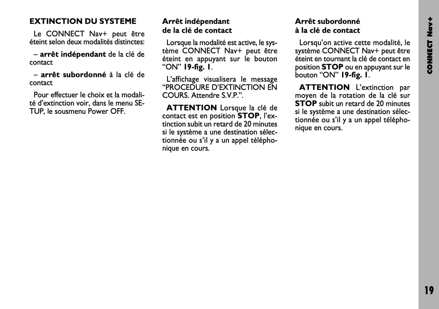Fiat Stilo Connect Nav+ Guide d'utilisation 2004 - 2018